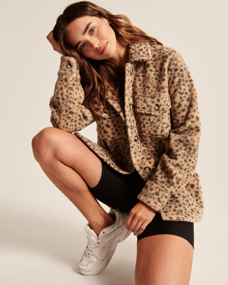 Sherpa Shirt Jacket | Abercrombie & Fitch (US)