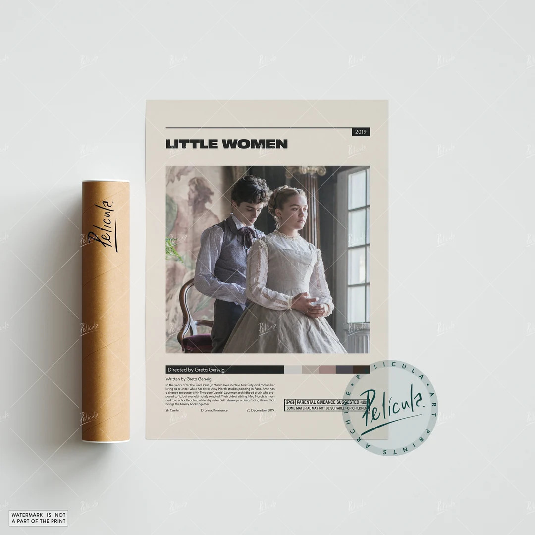 Little Women | Greta Gerwig | Minimalist Movie Poster | Vintage Retro Art Print | Custom Poster |... | Etsy (US)