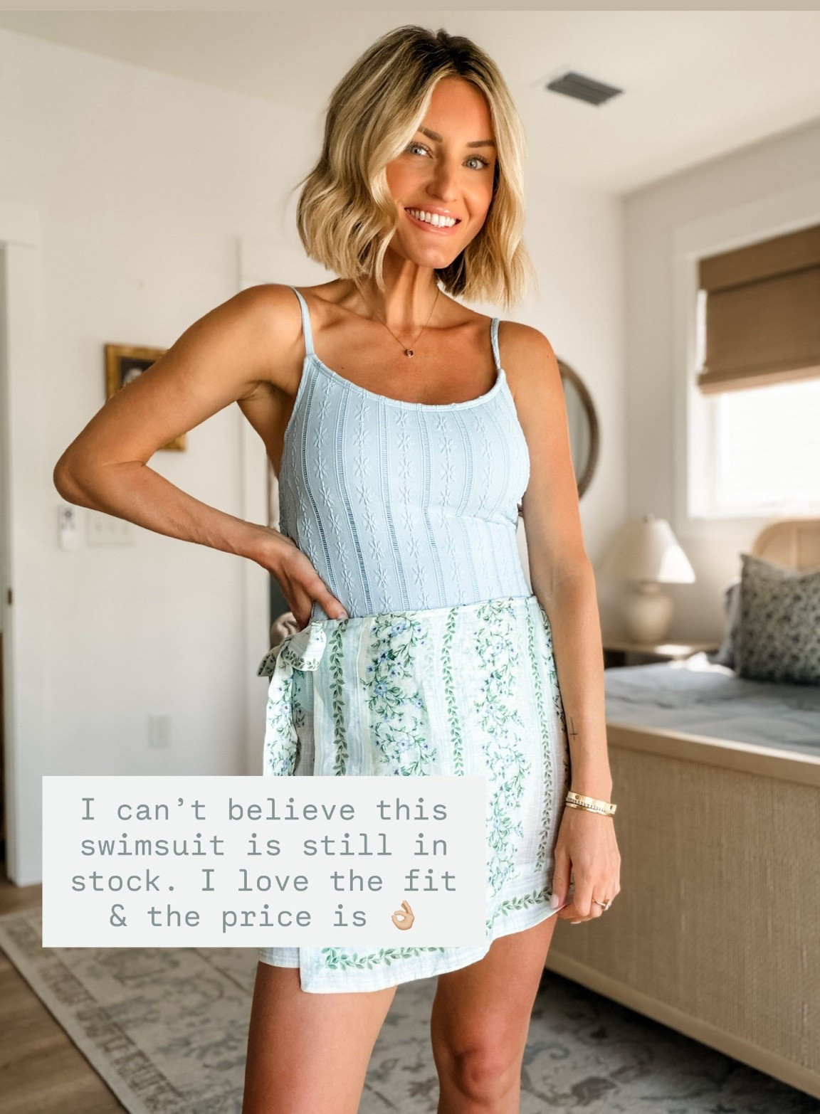 This swimsuit has the cutest detailing & the fit is so flattering! Grab it before it sells out! Wearing M. 

Loverly Grey, Target find, women’s swim, one piece swim, resortwear, vacation essentials

#LTKSeasonal #LTKSwim #LTKTravel
