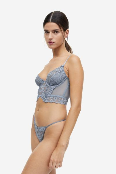 Bustier non paddé en dentelle | H&M (FR, IT, ES, PT, BE)
