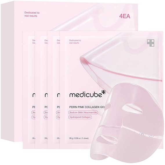 medicube Salmon DNA PDRN pink collagen jelly gel mask | overnight face mask for glass glow skin- ... | Amazon (US)
