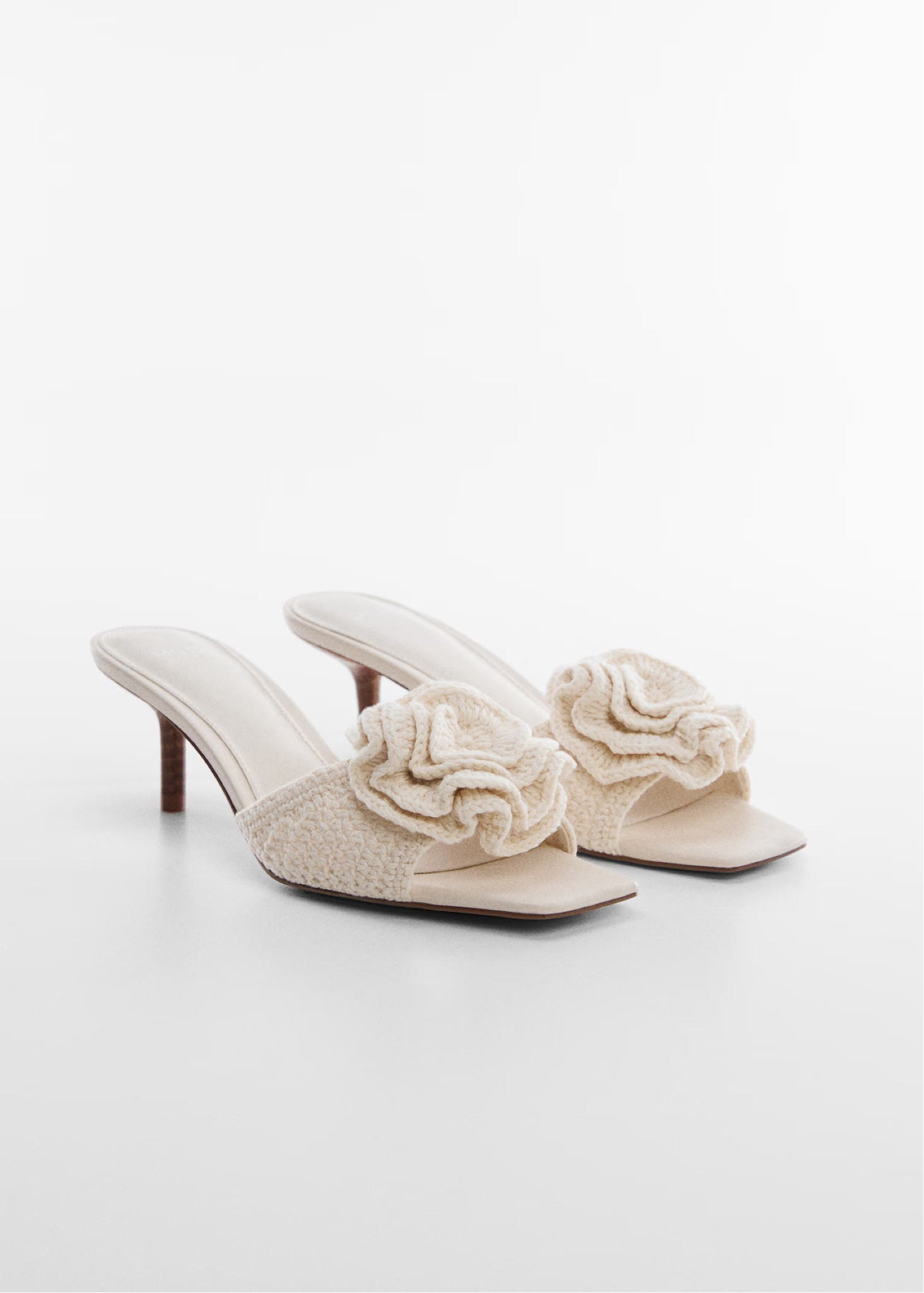 mango crochet sandals either flower detail — sooo perfect for a holiday or anyone in their bridal era!! i’m considering these for my hen-do 🤍🤍🤍 #bride #bridetobe #2025brude 

#LTKuk #LTKwedding #LTKshoes