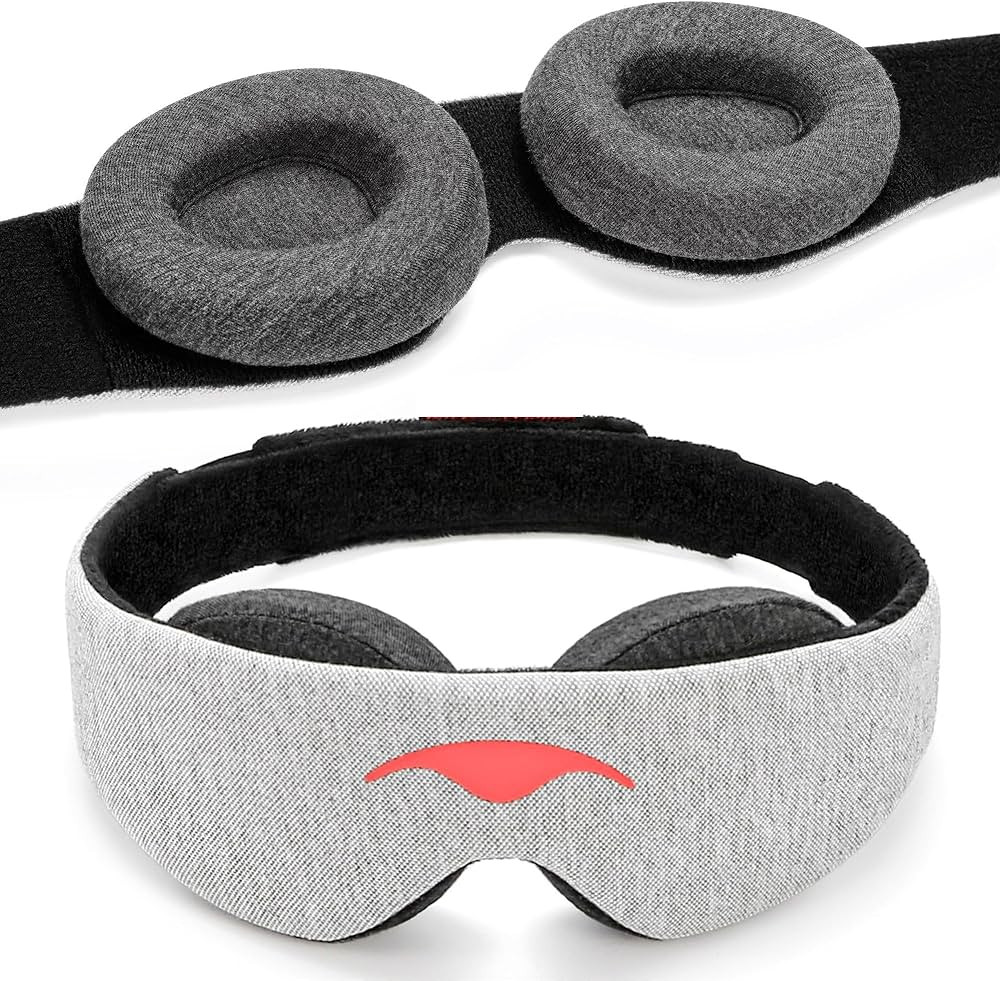 Manta Sleep Mask - 100% Light Blocking Eye Mask, Adjustable Sleeping Mask with Detachable Eye Cup... | Amazon (US)