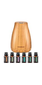InnoGear Essential Oil Diffuser, Upgraded Diffusers for Essential Oils Aromatherapy Diffuser Cool... | Amazon (US)