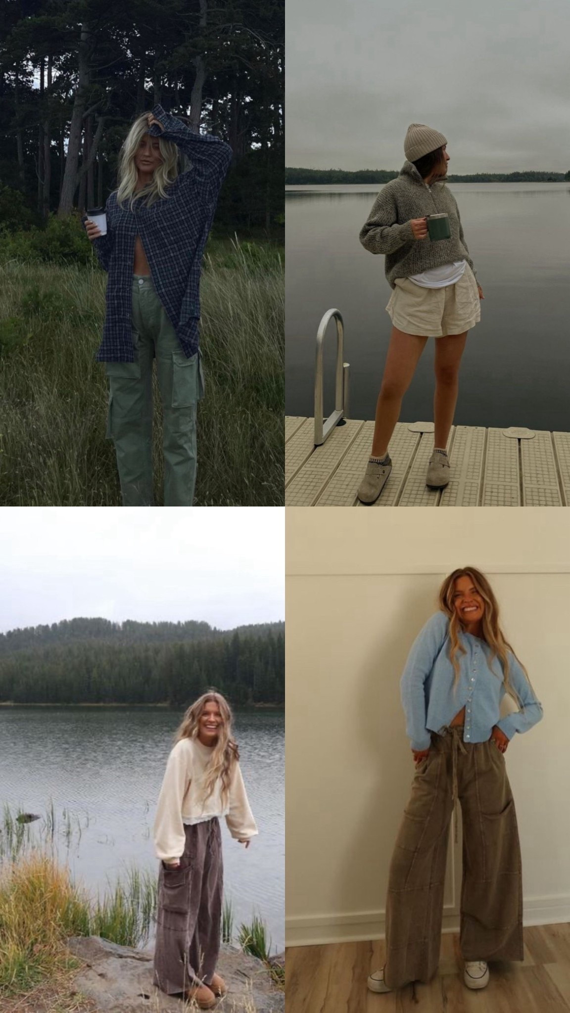 Stepping into my cozy fall era. 🍂 Soaking up all the early autumn vibes with these comfortable, casual, and cute outfit ideas. From chunky knit sweaters to floaty cardigans and relaxed wide-leg pants, these looks are perfect for crisp mornings and lake days. The ultimate blend of boho-meets-casual for effortless fall style. Which look is your favorite? Let me know in the comments! 🤎#FallFashion #CozyStyle #AutumnVibes #BohoStyle #SweaterWeather #FallOutfitIdeas 

#LTKStyleTip #LTKSeasonal #LTKFallSale