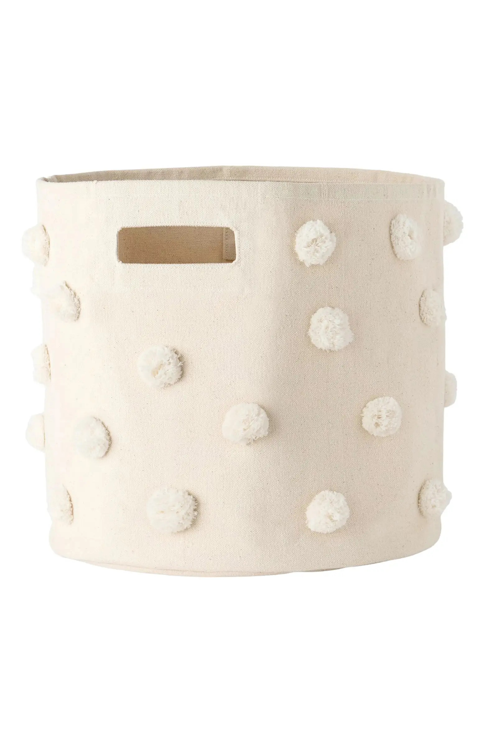 Pompom Canvas Bin | Nordstrom