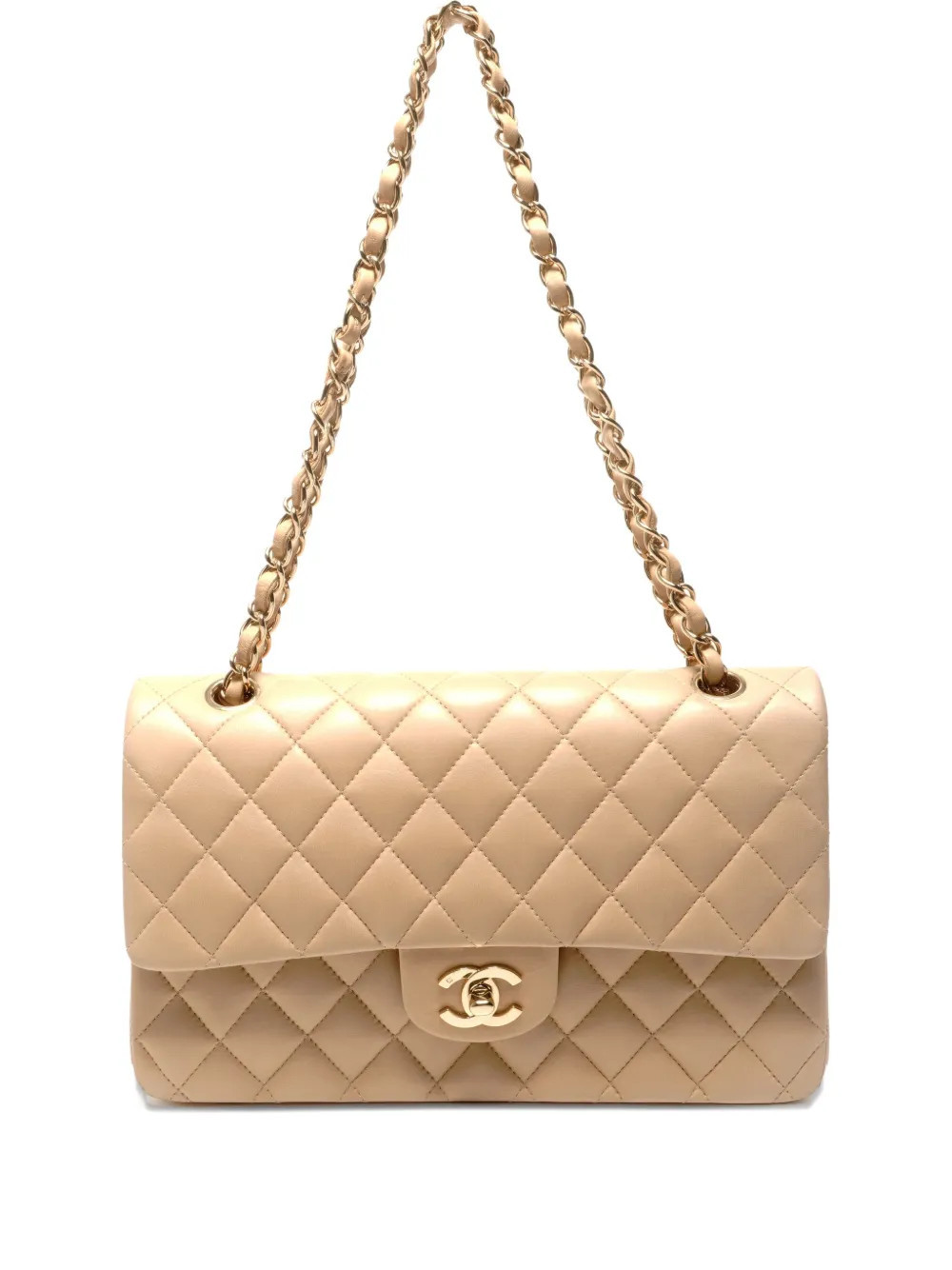 CHANEL Pre-Owned 2003-2004 quilted flap shoulderbag - Neutrals | Farfetch Global