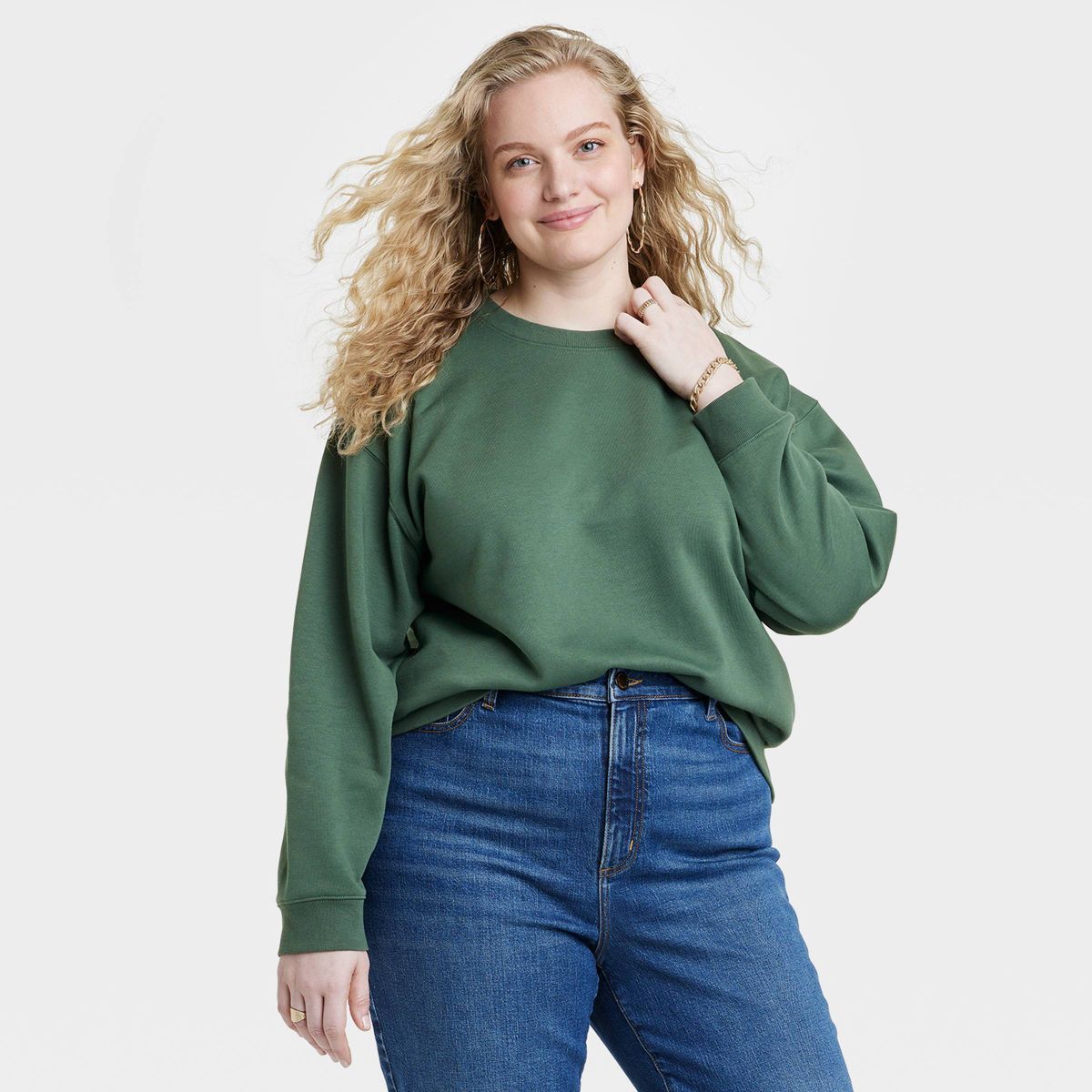Women's Pullover Sweatshirt - Universal Thread™ Green XXL | Target