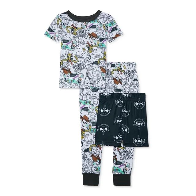 Character Toddler Boy Top, Pants and Shorts Pajama Set, 3-Piece, Sizes 12M-5T - Walmart.com | Walmart (US)