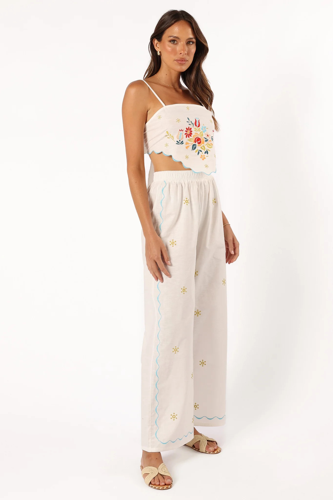 Elizabeth Pant Set - Off White | Petal & Pup (US)