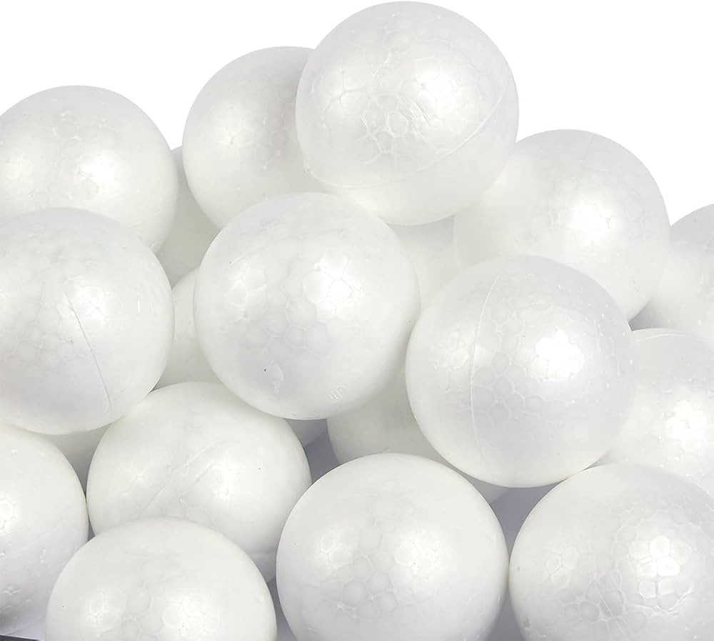 LOMIMOS 24pcs 4 Inch Foam Balls, White Craft Balls for Arts & Crafts DIY Cratfs School Projects C... | Amazon (US)