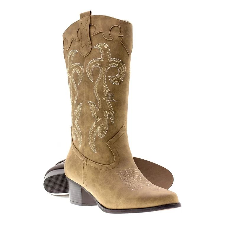 Canyon Trails Women's Embroidered Western Rodeo Cowboy Boots | Walmart (US)