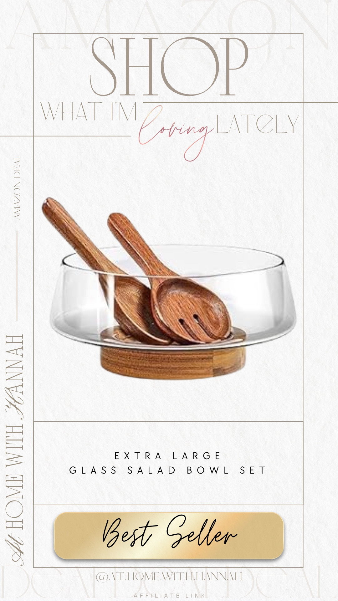 Amazon Kitchen Finds • Glass Salad Bowl Set • Entertaining Essential

This extra large glass salad bowl set is a best seller for a reason — it’s one of those kitchen pieces that works for salads, fruit, pasta salad, hosting, summer dinners, and everyday serving.

If you’re shopping for glass salad bowl, serving bowl set, large salad bowl, kitchen serving pieces, Amazon kitchen finds, hosting essentials, summer entertaining, dinner party finds, and Prime Day kitchen deals, this is such a good one to save.

I love pieces that look clean and simple but actually get used all the time.

Everything is linked here 🤍

#AmazonKitchen #PrimeDayDeals #HostingEssentials #ServingBowl #KitchenFinds #AmazonHome

#LTKHome