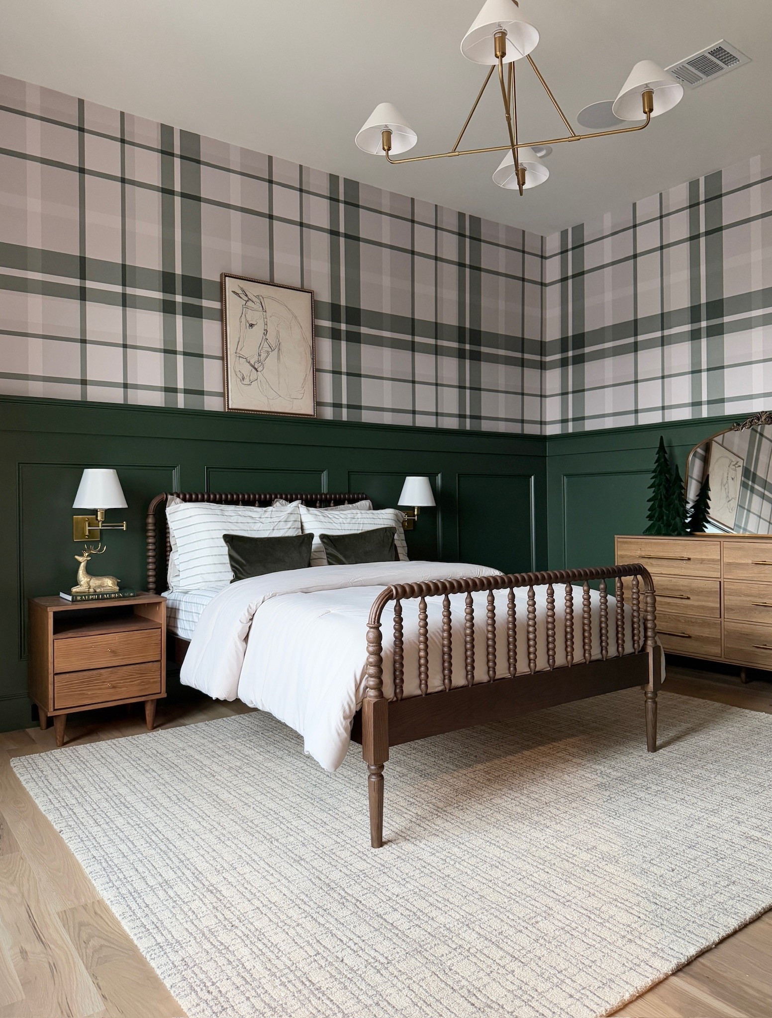Ralph Lauren inspired green plaid boys bedroom, mostly all Amazon!

#LTKKids #LTKmomlife #LTKHome