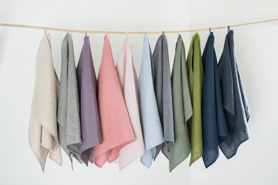 Linen Tea Towel / 19 Colors / Linen Dish Towel / OEKO-TEX® - Etsy | Etsy (US)