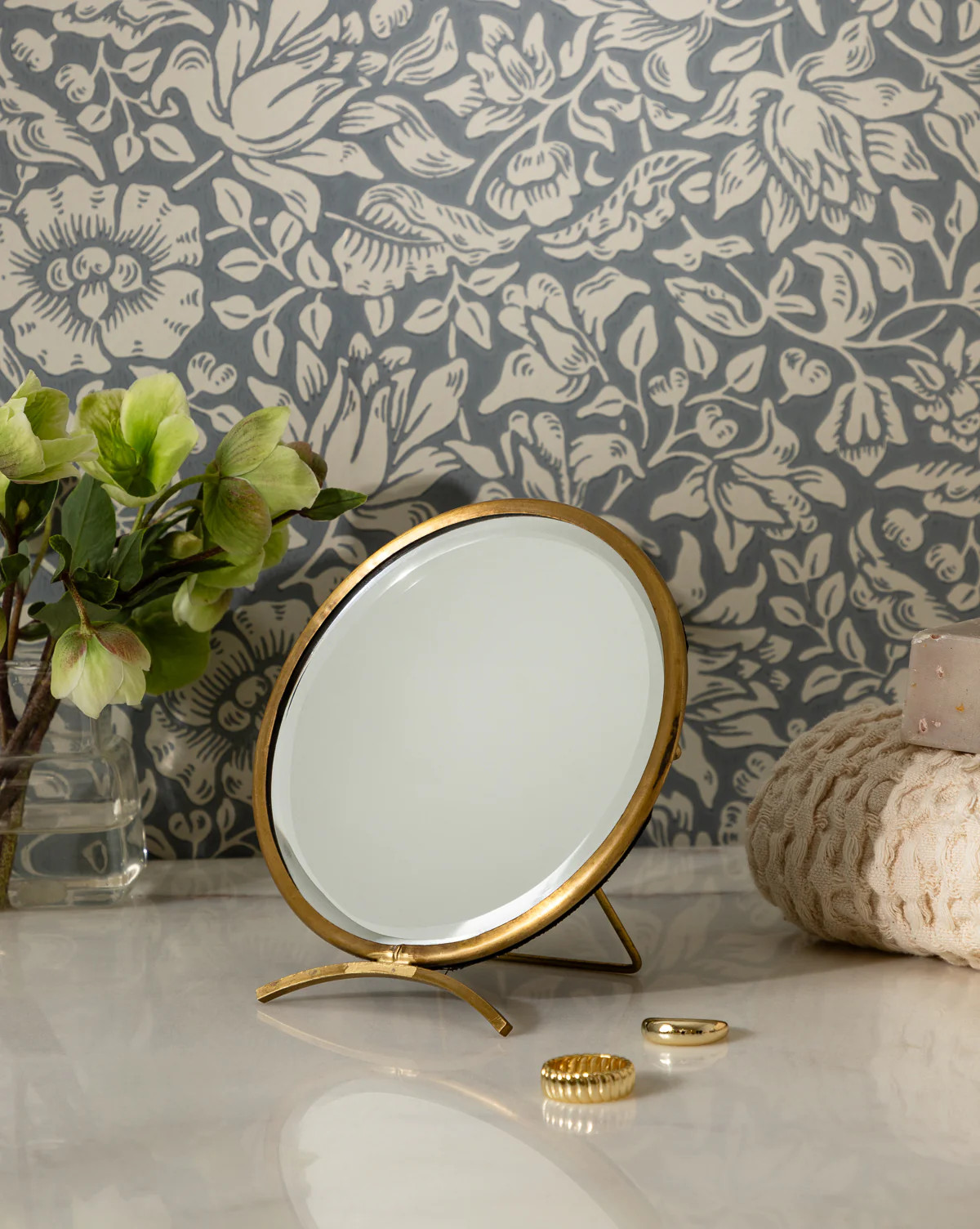 Antique Brass Folding Mirror | McGee & Co. (US)