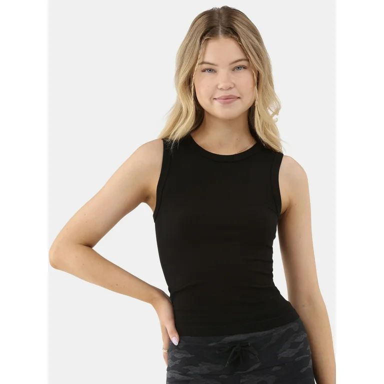 No Boundaries High Neck Seamless Tank Top, Women's | Walmart (US)