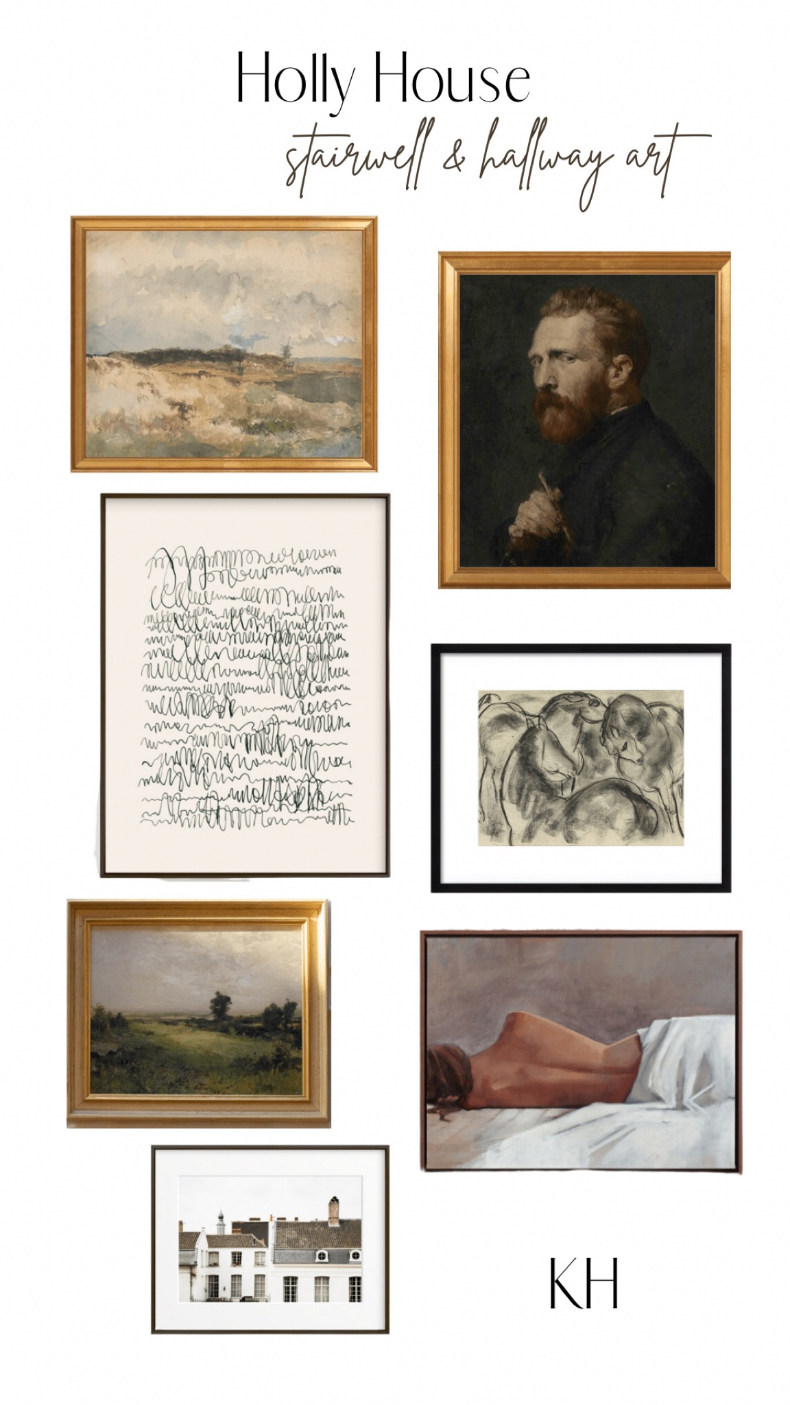 Artwork we have in our hallway/stairwell 

#LTKhome