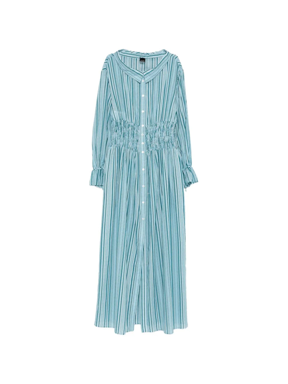 striped ruffle maxi dress | Farfetch Global