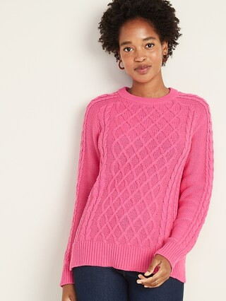 Textured Crew-Neck Sweater for Women | Old Navy (US)