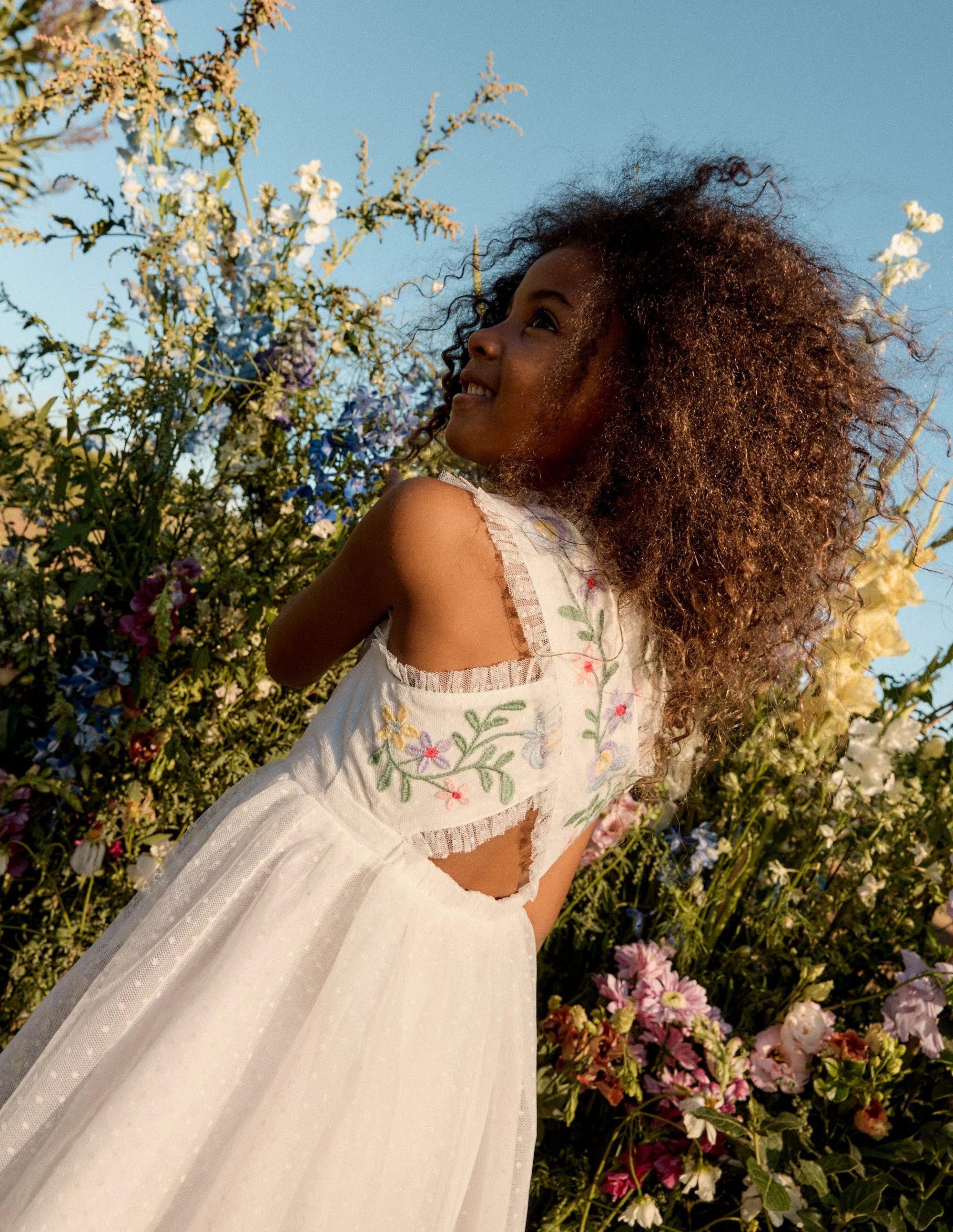 Tulle Cross Back Dress-Soft Ivory | Boden (US)