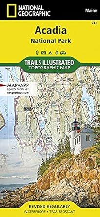 Acadia National Park Map (National Geographic Trails Illustrated Map, 212)     Map – Folded Map... | Amazon (US)