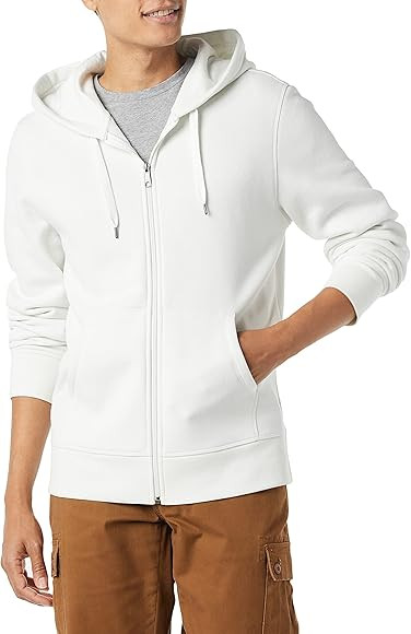Amazon Essentials Men's Standard Full-Zip Hooded Fleece Sweatshirt | Amazon (US)