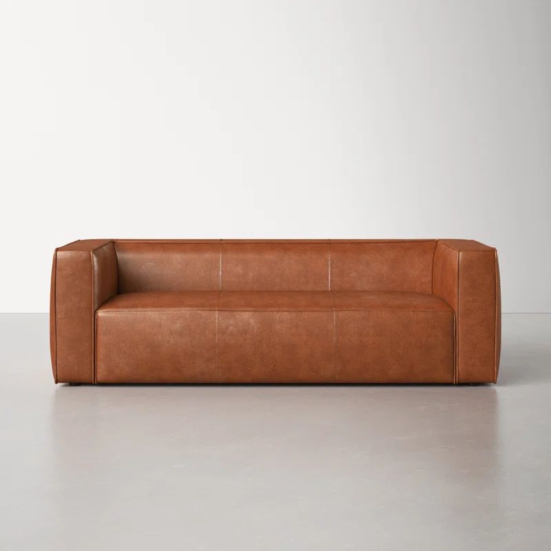 Josiah 88'' Leather Sofa | Wayfair North America