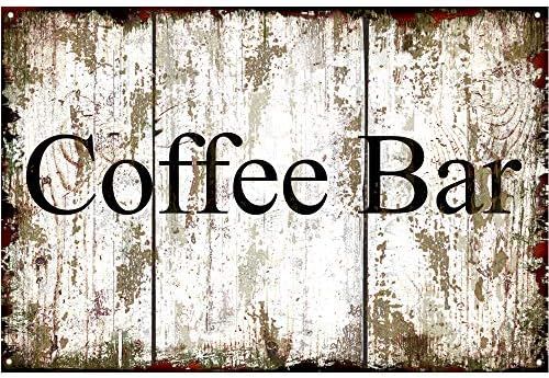 Original Retro Design Coffee Bar Tin Metal Signs Wall Art|Thick Tinplate Print Poster Wall Decora... | Amazon (US)