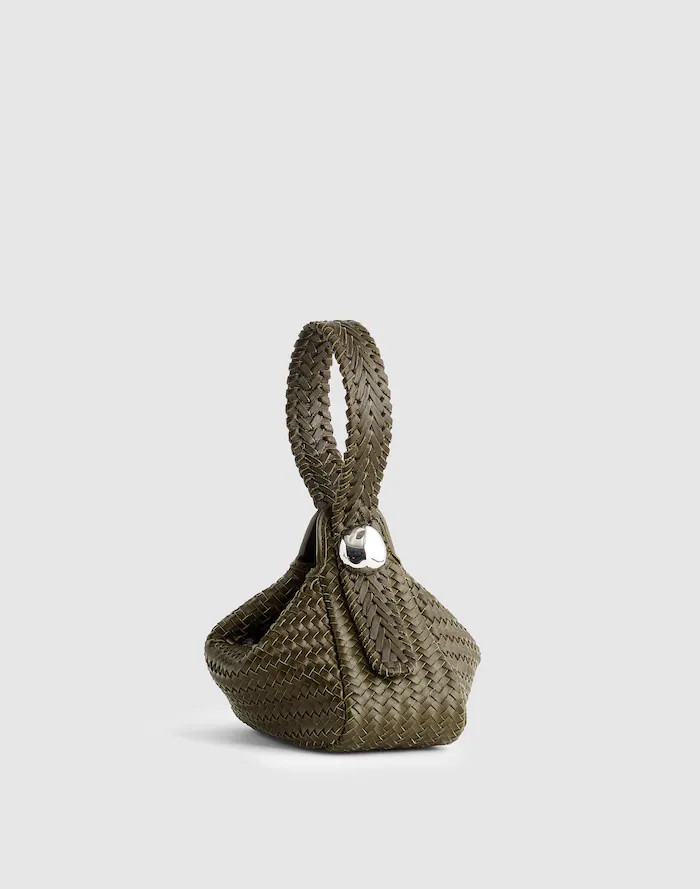 The Sculpted Metal Wristlet Bag | Madewell