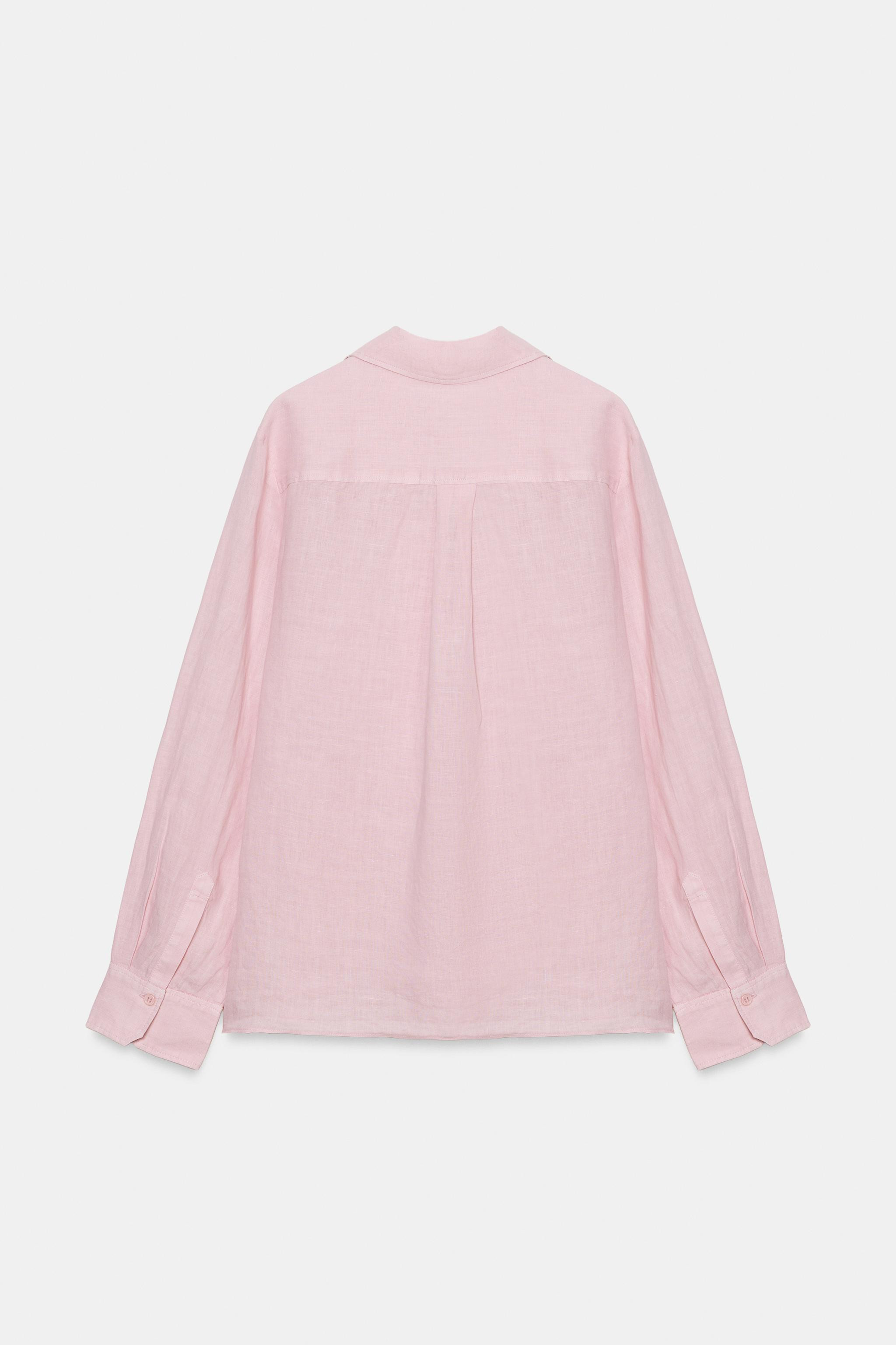 LINEN POCKET SHIRT ZW COLLECTION | Zara US