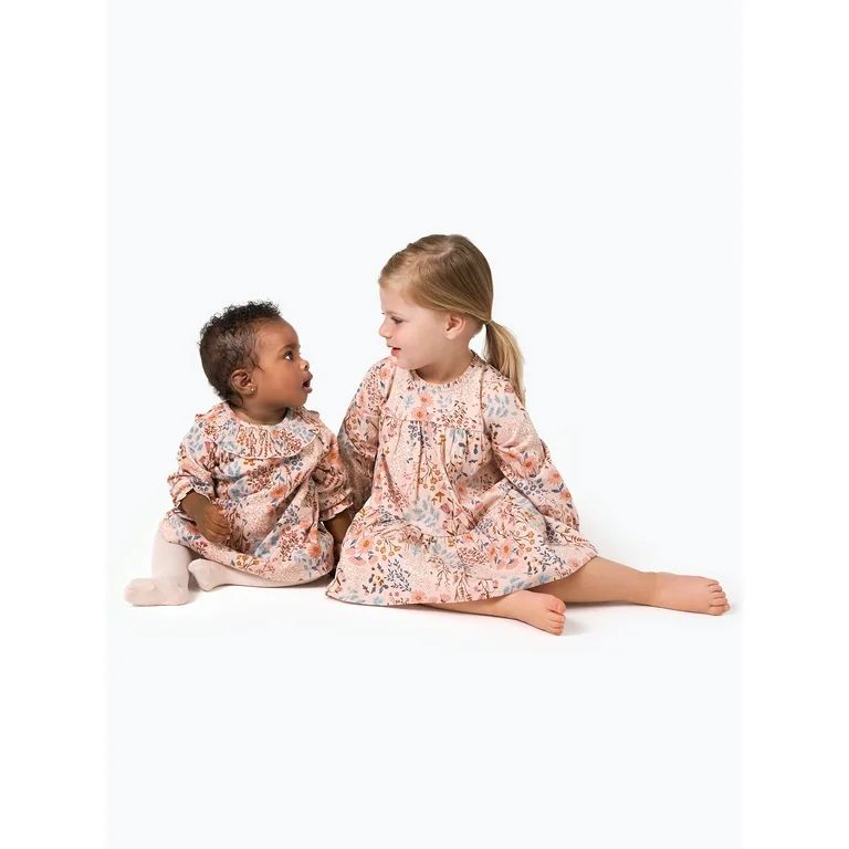 Modern Moments By Gerber Toddler Girl Dress with Ruffles, Sizes 12 Months - 5T | Walmart (US)