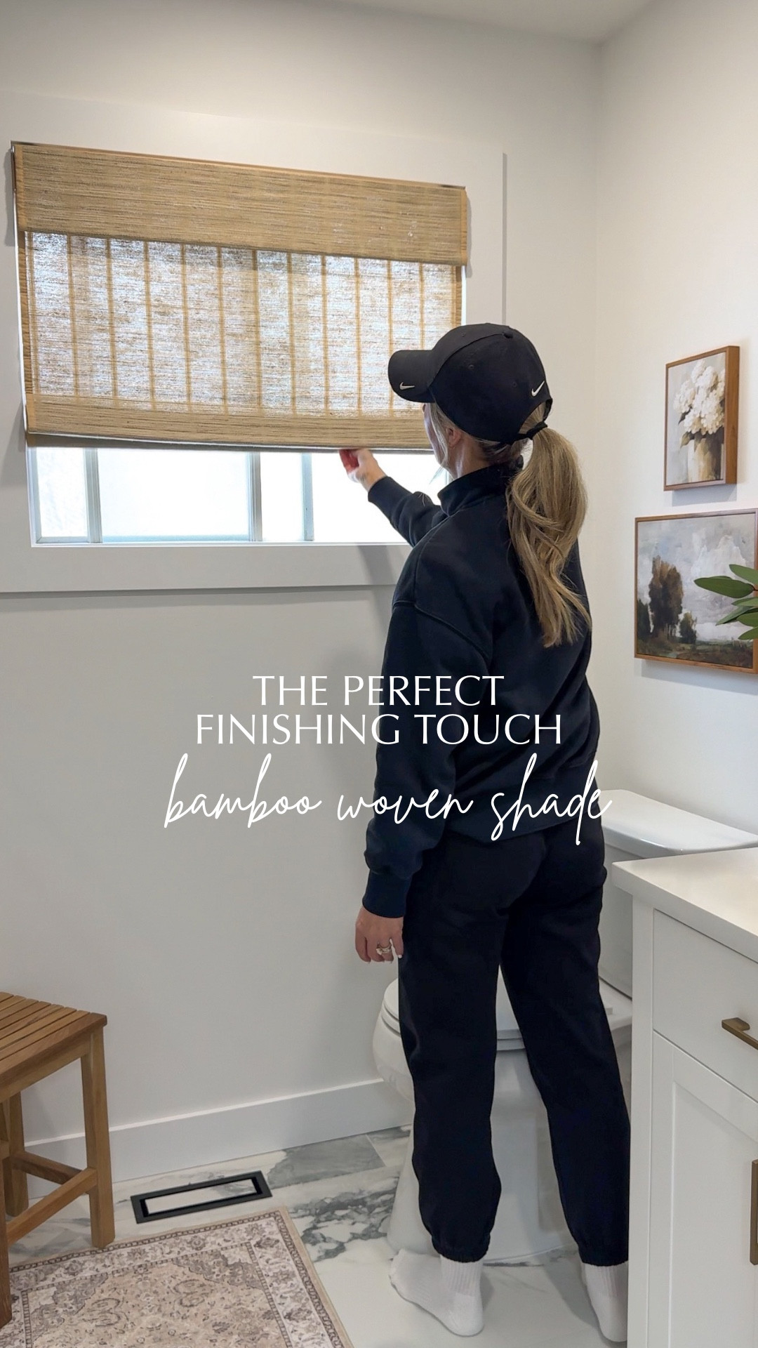 The perfect finishing touch👌🏼

These bamboo woven shades instantly made this space feel warmer. I love the neutral colour and the beautiful texture they bring to the space. 

Product details;
Colour: Linen
Mounting type: Inside mount
Shade width: 36 1/2
Shade length: 29 1/4
Edge binding: Wax wood

✨Use code ‘TARY17’ at checkout and receive 17% off your order!

#customshades #wovenshades #bambooshades #windowtreatment #bathroomdecor

#LTKHome