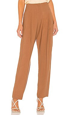 The Sei Pleat Trouser in Chesnut from Revolve.com | Revolve Clothing (Global)