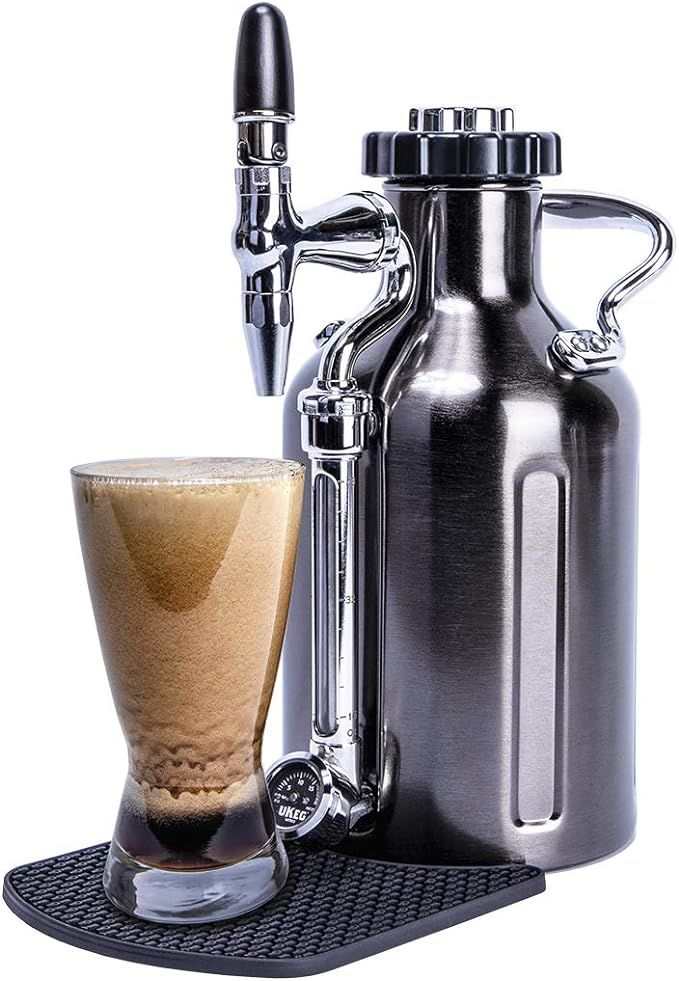 GrowlerWerks uKeg Nitro Cold Brew Coffee Maker, 50 oz, Black Chrome | Amazon (US)