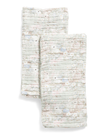 Set Of 2 Easter Bunny Landscape Kitchen Towels | Cotton | Marshalls