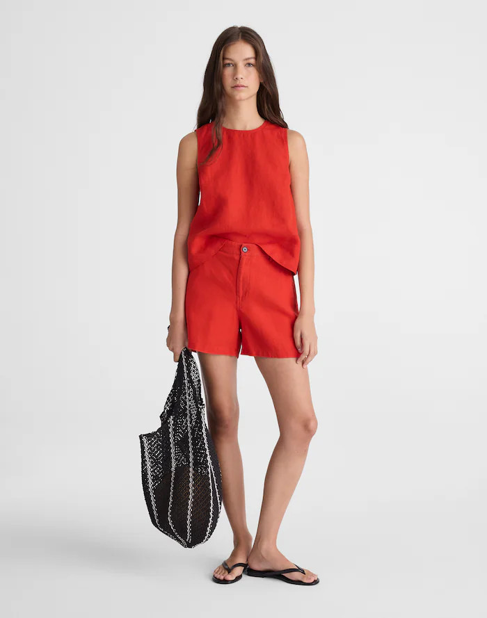 The Zoe Short in 100% Linen | Madewell