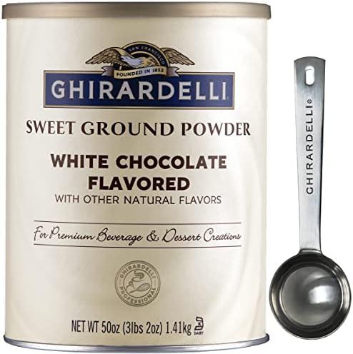 Ghirardelli - Sweet Ground White Chocolate Gourmet Flavored Powder 3.12 lb with Ghirardelli Stamped  | Amazon (US)
