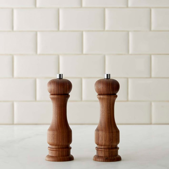 Williams Sonoma Walnut Traditional Salt & Pepper Mills | Williams-Sonoma