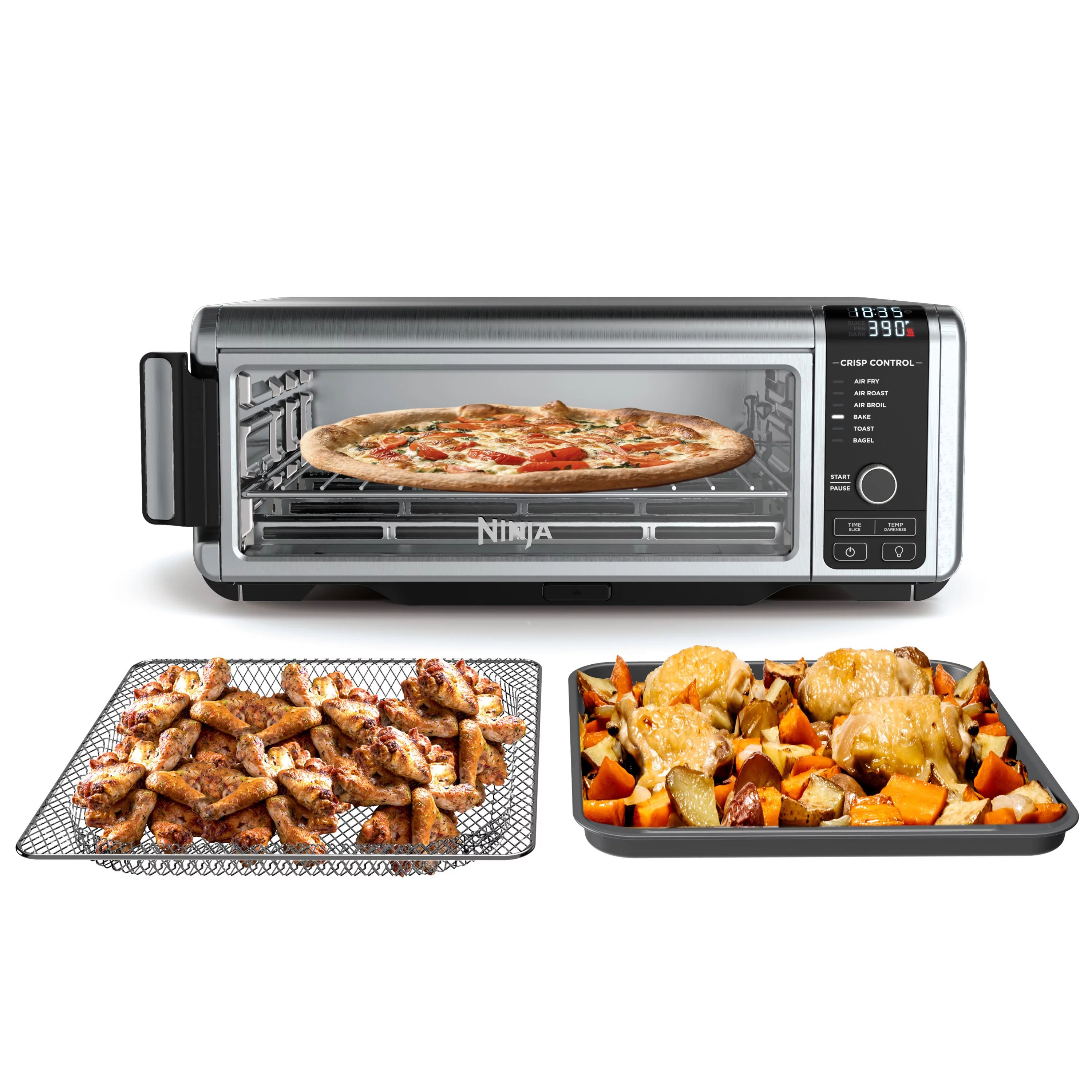 Ninja® SP100 Foodi™ 6-in-1 Digital Air Fry Oven, Large Toaster Oven, Flip-Away for Storage - W... | Walmart (US)