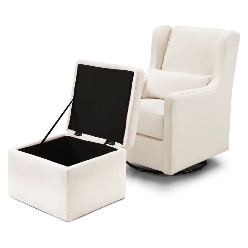 Adrian Swivel Glider with Ottoman | Wayfair Professional