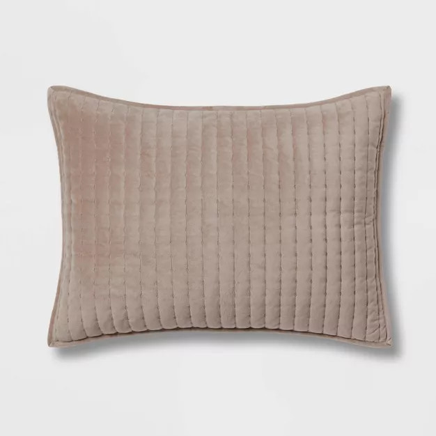 Velvet Solid Quilt Sham - Threshold™ | Target