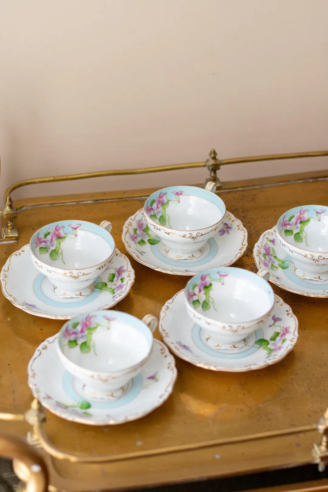 Vintage Japanese Hand Painted Porcelain Tea Cup and Saucer - Etsy | Etsy (US)