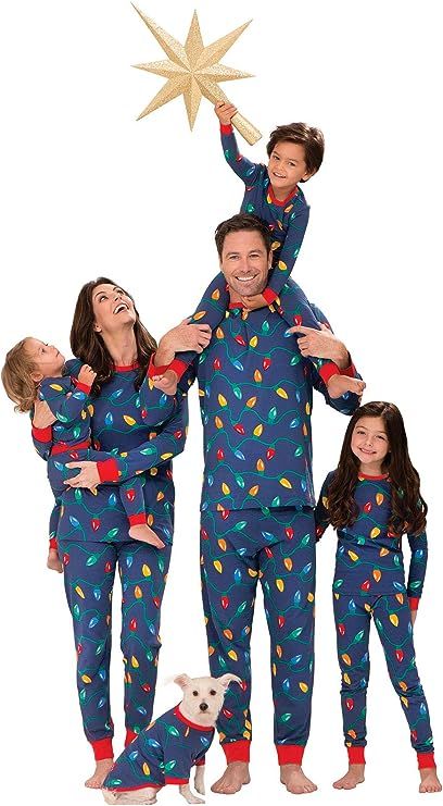 PajamaGram Matching Christmas PJs for Family, Christmas Lights | Amazon (US)