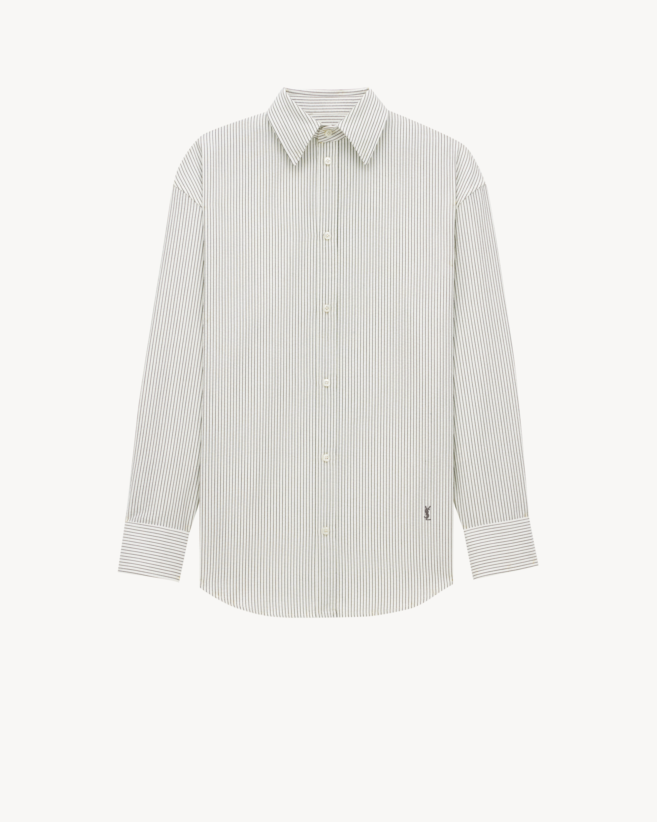 CASSANDRE shirt in striped cotton | Saint Laurent | YSL US | Saint Laurent Inc. (Global)