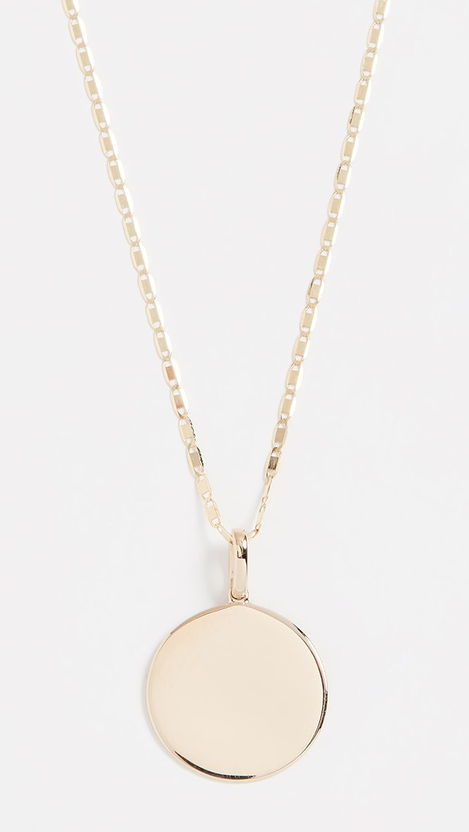 14k Disc Neck On 18" Chain | Shopbop