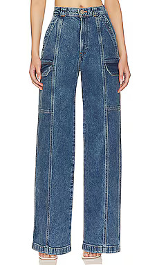 Hudson Jeans High Rise Wide Leg Cargo in Light House from Revolve.com | Revolve Clothing (Global)
