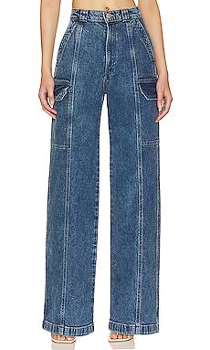 Hudson Jeans High Rise Wide Leg Cargo in Light House from Revolve.com | Revolve Clothing (Global)