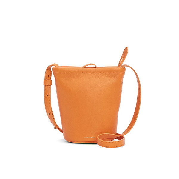 Mansur Gavriel Accessories Arnac Mini Zip Bucket Bag orange | Rent the Runway