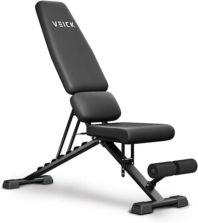 VEICK Weight Bench, Workout Bench, Bench Press, Adjustable Foldable Incline Bench for Home Gym, E... | Amazon (US)
